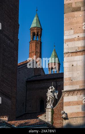 Platz mit Kathedrale von Cremona, Piazza Duomo Cremona, Cremona, Provinz Cremona, Lombardei, Italien, Europa Stockfoto