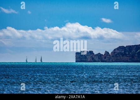 Europa, Portugal, Algarve, Lagos, Atlantikküste, Stockfoto