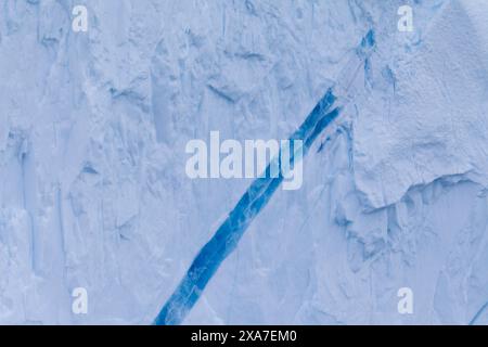 Bauten im Eis, Kangia Icefjord, UNESCO-Weltkulturerbe, Disko Bay, Westgrönland, Grönland Stockfoto