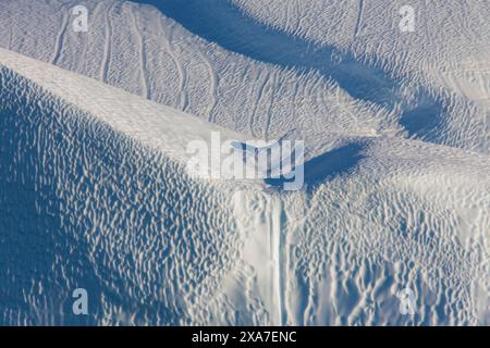 Bauten im Eis, Kangia Icefjord, UNESCO-Weltkulturerbe, Disko Bay, Westgrönland, Grönland Stockfoto