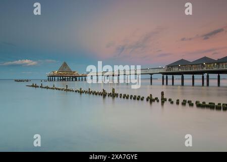 Heringsdorf Pier, Insel Usedom, Mecklenburg-Vorpommern, Deutschland Stockfoto