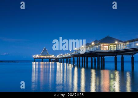 Heringsdorf Pier, Insel Usedom, Mecklenburg-Vorpommern, Deutschland Stockfoto