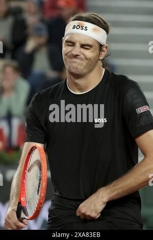 Taylor Fritz aus den USA am 9. Tag der French Open 2024, Roland-Garros 2024, Grand Slam-Tennisturnier am 3. Juni 2024 im Roland-Garros-Stadion in Paris, Frankreich Stockfoto