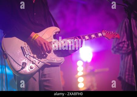 Swim Deep tritt live im Deaf Institute in Manchester auf, 04.06.24 Stockfoto