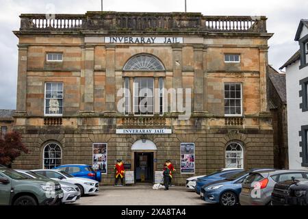 INVERARAY, ARGYLL & BUTE, SCHOTTLAND, GROSSBRITANNIEN, 29. MAI. Blick auf das Inveraray Gefängnis in Argyll, Schottland am 29. Mai 2024. Eine nicht identifizierte Person Stockfoto