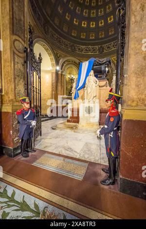 Mausoleum von General Jose de San Martin in der Metropolitan Cathedral, Buenos Aires, Argentinien. Stockfoto