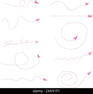 Satz gestrichelte Linien Stock Vektor