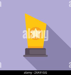 Goldene Auszeichnung für Sieger und Erfolg Stock Vektor