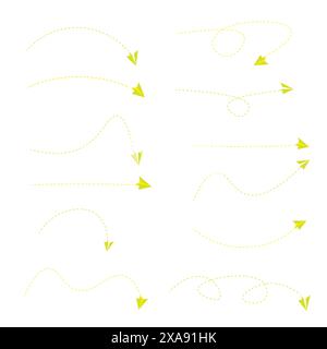 Satz gestrichelte Linien Stock Vektor