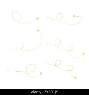 Satz gestrichelte Linien Stock Vektor