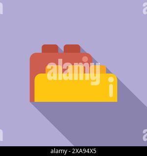 Ineinander greifende Bausteine fördern Kreativität und Vorstellungskraft Stock Vektor