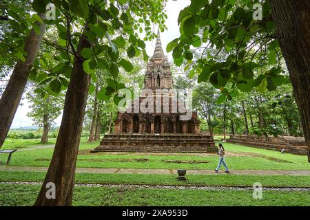 Wat Pa Sak ist ein buddhistischer Tempel in thailand, Chiang Rai, Thailand Stockfoto