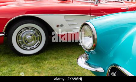 Chevrolet Corvette auf dem Londoner Concours 2024 Stockfoto