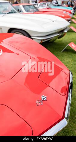 Chevrolet Corvette auf dem Londoner Concours 2024 Stockfoto