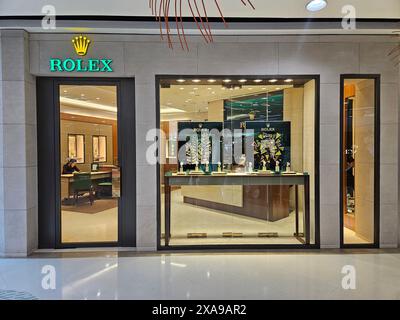 Udon Thani, Thailand - 05.06.2024: Rolex-Shop in Thailand Stockfoto