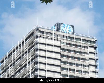 Bonn, Deutschland, Deutschland. Juni 2024. Das Äußere des Hauptgebäudes des UN Campus Bonn. (Kreditbild: © Bianca Otero/ZUMA Press Wire) NUR REDAKTIONELLE VERWENDUNG! Nicht für kommerzielle ZWECKE! Stockfoto