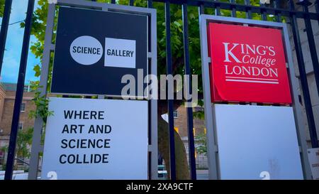 Science Gallery im Kings College London - LONDON, GROSSBRITANNIEN - 27. MAI 2024 Stockfoto