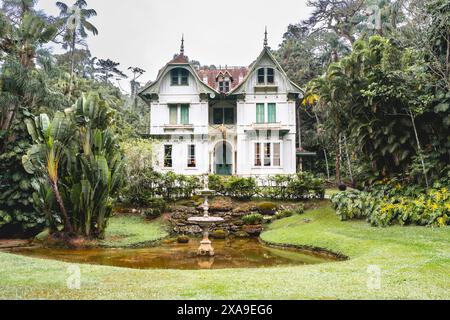 Haus von Ipiranga, altes historisches Gebäude in Petropolis, Rio de Janeiro, Brasilien. Mai 2024. Stockfoto