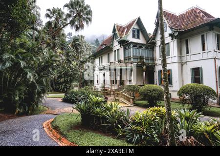 Haus von Ipiranga, altes historisches Gebäude in Petropolis, Rio de Janeiro, Brasilien. Mai 2024. Stockfoto