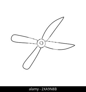 Lineare Gartenschere. Vektorkontur Illustration auf weißem Hintergrund isolieren. Schreibwaren Pflege Trimmlinie Doodle Färbung Symbol. Designelement, Schwarz Stock Vektor