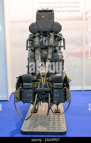 Berlin, Deutschland 05. Juni 2024: Internationale Luft- und Raumfahrtausstellung ILA 2024 im Bild: Schleudersitz der neuen F-35 *** Berlin 05 Juni 2024 Internationale Luft- und Raumfahrtausstellung ILA 2024 im Bildauswurfsitz der neuen F 35 Copyright: XFotostandx/xReuhlx Stockfoto
