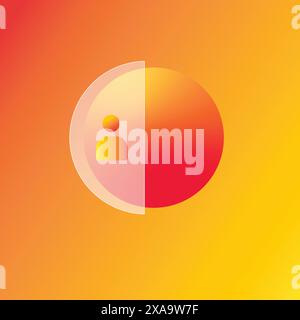 Schaltfläche Benutzersymbol, Schaltfläche Profil Stock Vektor