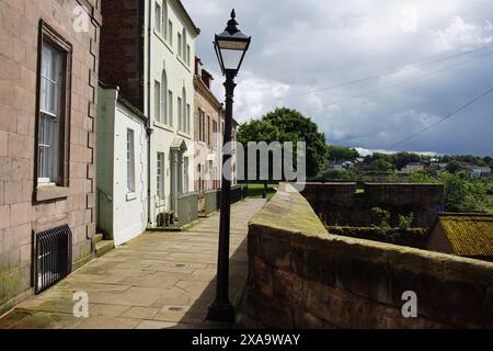 Historische Stadtmauern von Berwick upon Tweed, die Border Town in Northumberland, England 2,5 km von Schottland entfernt Stockfoto