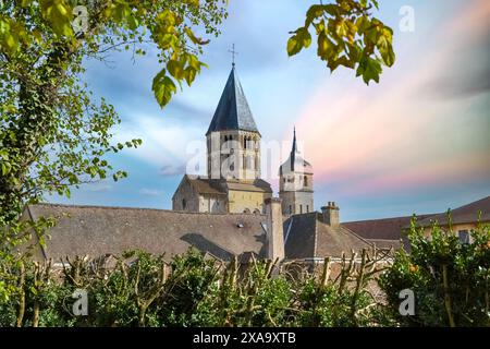 Abtei Cluny, mittelalterliches Kloster in Burgund, Frankreich Stockfoto