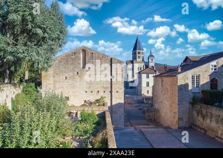 Abtei Cluny, mittelalterliches Kloster in Burgund, Frankreich Stockfoto