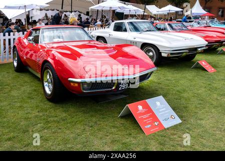 1971 Chevrolet Corvette C3 Stingray beim London Concours 2024 bei der ehrenwerten Artilleriekompanie City of London UK Stockfoto