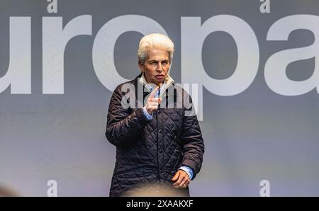 Stuttgart, 3. Juni 2024: Die Spitzenkandidatin der FDP Marie-Agnes Strack-Zimmermann während ihres Wahlkampfes am Stockfoto