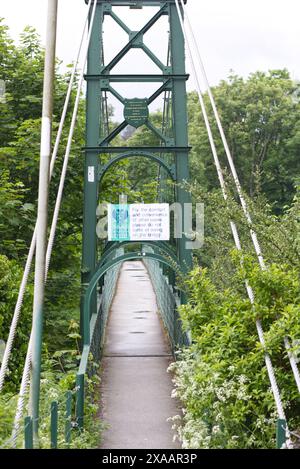 Die Tummel-Hängebrücke, Pitlochry Stockfoto