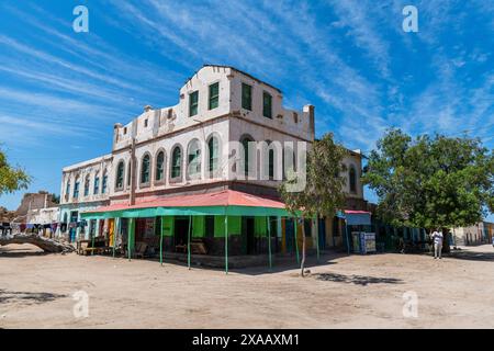 Kolonialarchitektur in Berbera, Somaliland, Somalia, Afrika Stockfoto