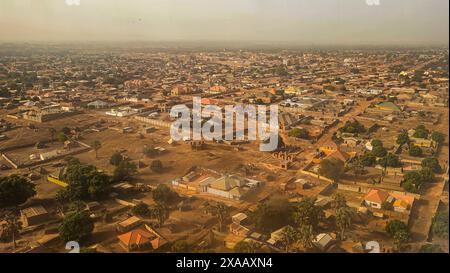 Luftlinie von Wau, Western Bahr el Ghazal, Südsudan, Afrika Stockfoto