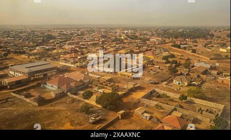 Luftlinie von Wau, Western Bahr el Ghazal, Südsudan, Afrika Stockfoto