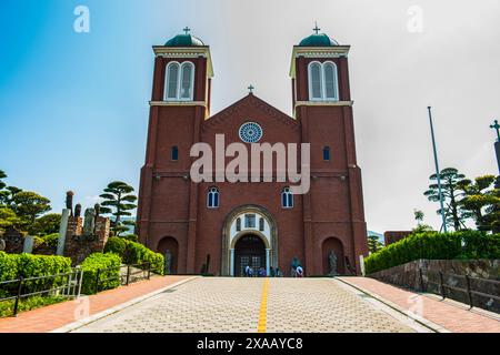 Christliche Kirche in Nagasaki, Kyushu, Japan, Asien Stockfoto