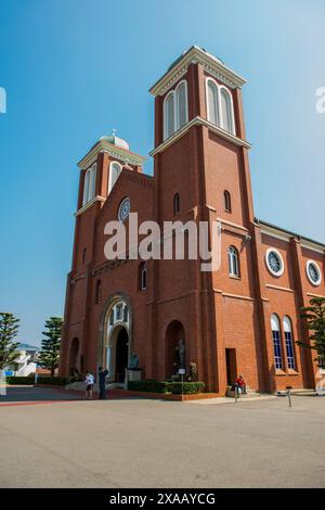 Christliche Kirche in Nagasaki, Kyushu, Japan, Asien Stockfoto