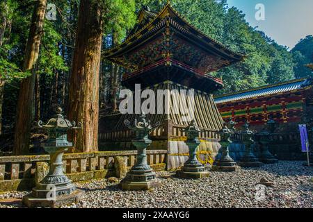 Iemitsu Mausoleum (Taiyuinbyo), UNESCO-Weltkulturerbe, Nikko, Präfektur Tochigi, Kanto, Honshu, Japan, Asien Stockfoto