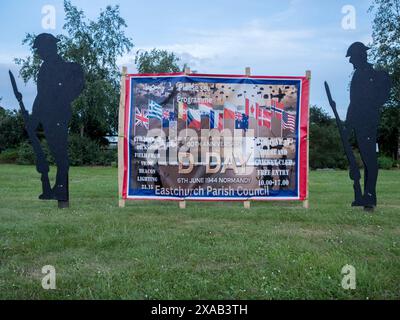 Eastchurch, Kent, Großbritannien. Juni 2024. Vorbereitungen zum 80. Jahrestag in Eastchurch, Kent. Quelle: James Bell/Alamy Live News Stockfoto