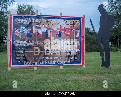 Eastchurch, Kent, Großbritannien. Juni 2024. Vorbereitungen zum 80. Jahrestag in Eastchurch, Kent. Quelle: James Bell/Alamy Live News Stockfoto