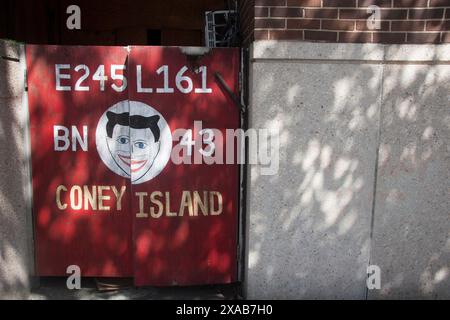 Coney Island Promenade in New York City Stockfoto