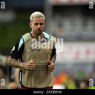 Oslo, Norwegen. Juni 2024. Oslo, Norwegen, 5. Juni 2024: Aron Donnum (19 Norwegen) wird während des Internationalen Freundschaftsfußballspiels zwischen Norwegen und Kosovo im Ullevaal-Stadion in Oslo, Norwegen, gesehen. (ANE Frosaker/SPP) Credit: SPP Sport Press Photo. /Alamy Live News Stockfoto