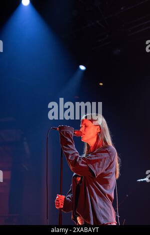 London, Großbritannien. Juni 2024. Der amerikanische Sänger und Songwriter Ethel Cain tritt im Roundhouse in London auf. Quelle: Katie Collins/EMPICS/Alamy Live News Stockfoto