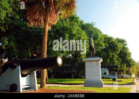 White Point Gardens ehrt die Soldaten der Konföderierten in Charleston, South Carolina Stockfoto