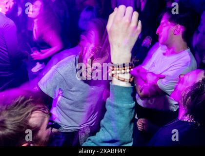 Londoner Nachtleben in einem Rockclub Stockfoto