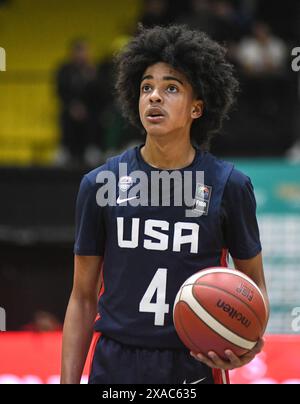 Christopher Brown (USA). FIBA Basketball Americup U18 - Buenos Aires 2024 Stockfoto