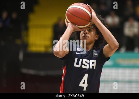 Christopher Brown (USA). FIBA Basketball Americup U18 - Buenos Aires 2024 Stockfoto