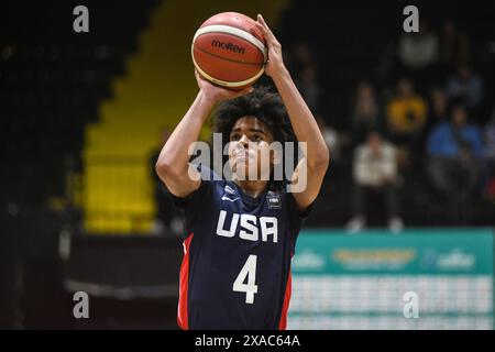 Christopher Brown (USA). FIBA Basketball Americup U18 - Buenos Aires 2024 Stockfoto