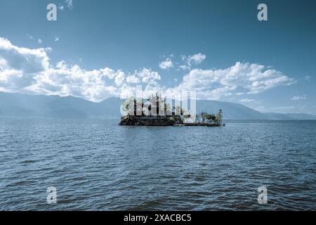 Landschaft des Erhai-Sees, in Dali, Yunnan, China. Stockfoto