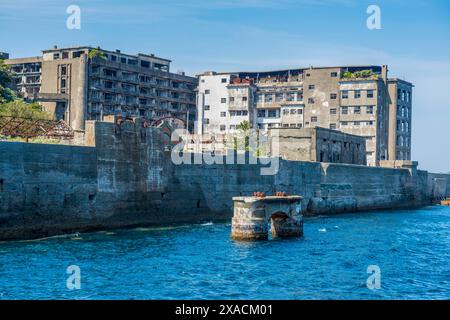 Hashima Insel Gunkanjima Kriegsschiff Insel Schlachtschiff Insel Nagasaki, Kyushu, Japan, Asien Copyright: MichaelxRunkel 1184-11764 Stockfoto